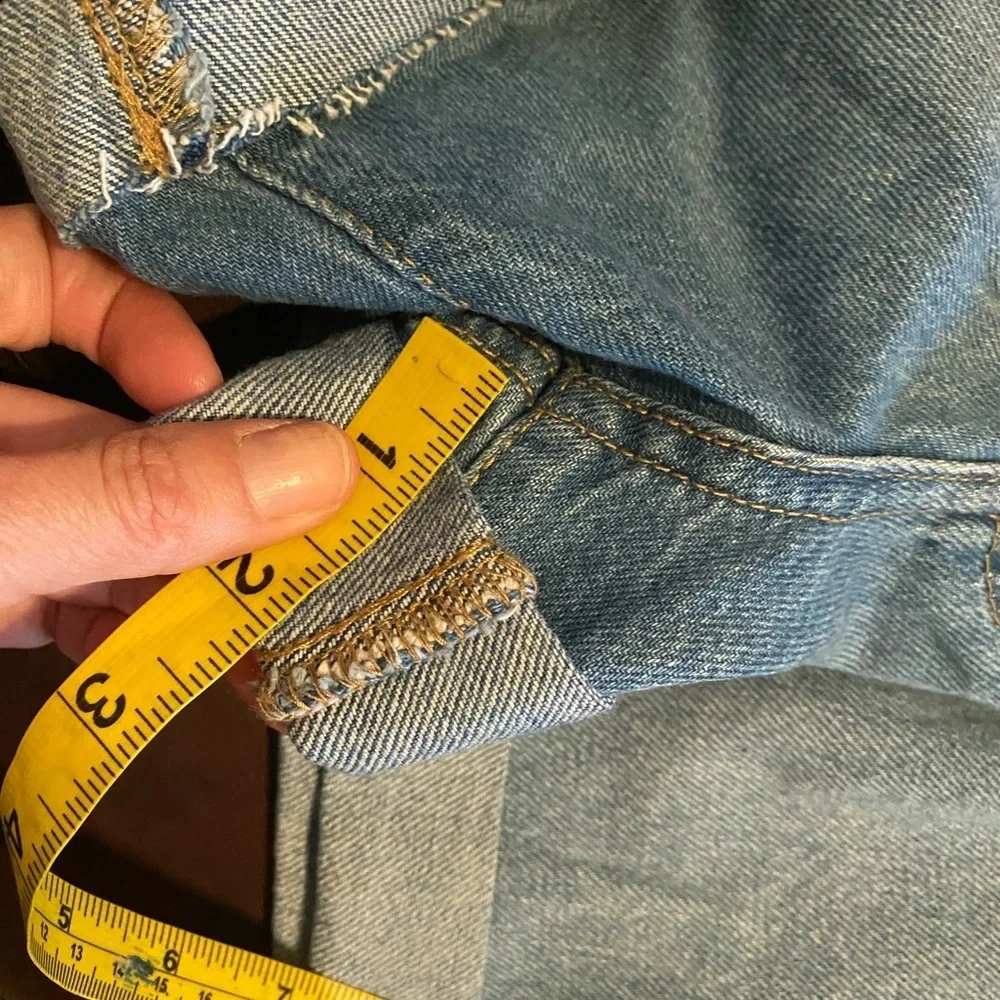 Aero paper bag mom shorts